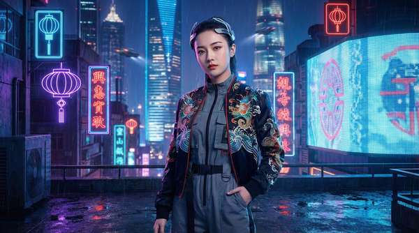 鸳鸯浴夜景视频